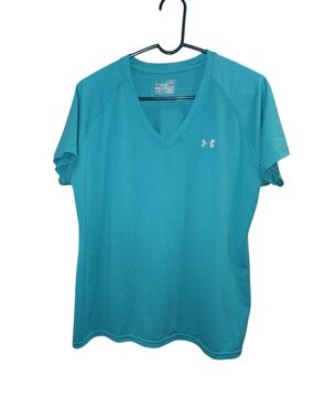 Under Armour Semi-Fitted HeatGear V-Neck Top Size Extra Large Athletic workout